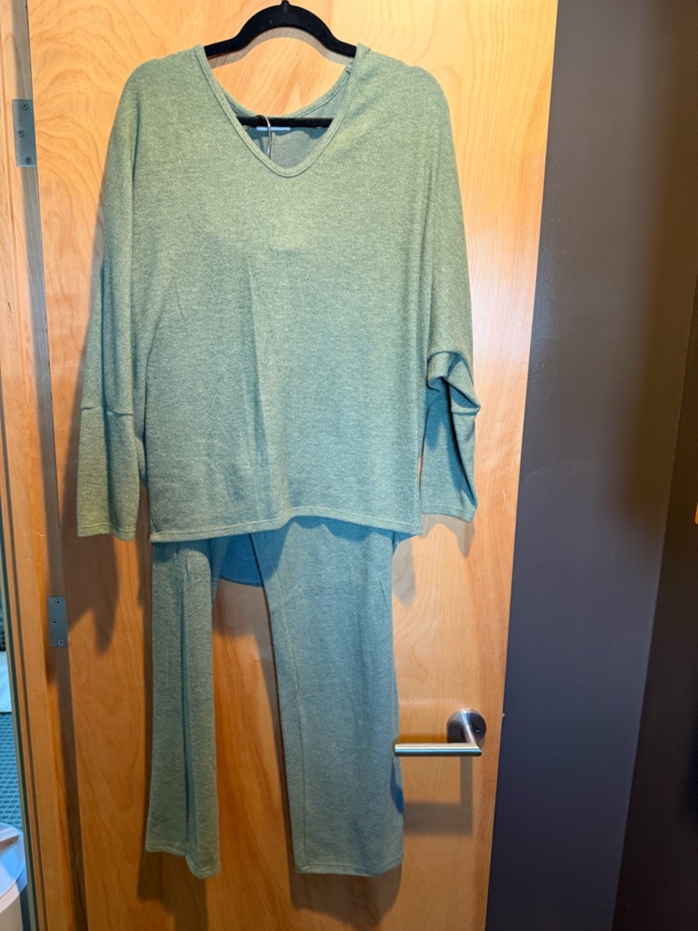 Cozy Women's Green Knit Set